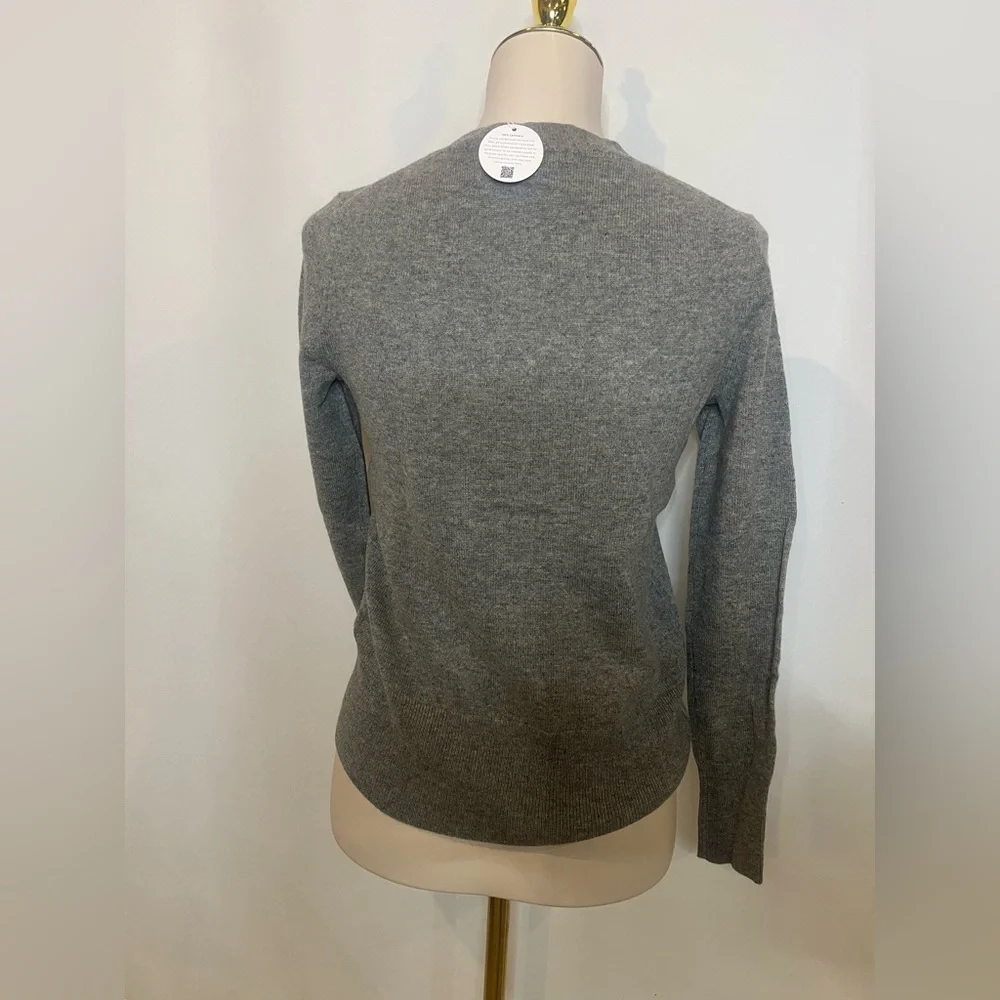 J.Crew Cashmere classic-fit crewneck sweater in heather ash